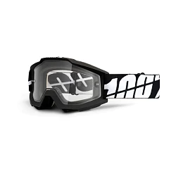 100% Accuri Enduro Black Tornado мотоочки, черный, двойная линза