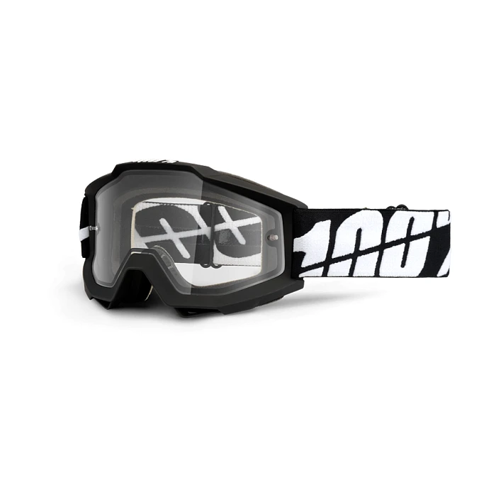 100% Accuri Enduro Black Tornado мотоочки, черный, двойная линза