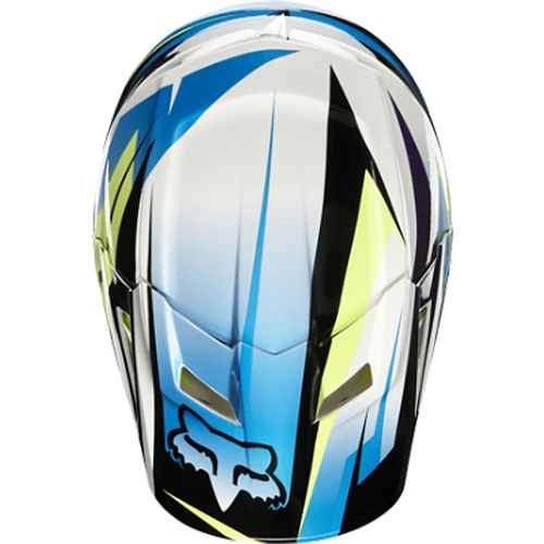 Fox Racing V1 Costa шлем кроссовый, желто-синий