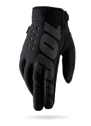 100% Brisker Cold Weather мотоперчатки, черный