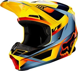 Fox Racing V1 Motif 2019 шлем кроссовый, желтый