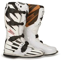 Fly Racing Maverik MX F4 мотоботы кроссовые, бело-черный