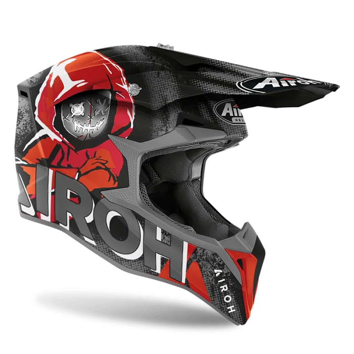 Airoh Wraap Alien Red Matt шлем внедорожный