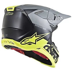 Alpinestars Supertech M8 Radium Black/Gray/Yellow шлем кроссовый