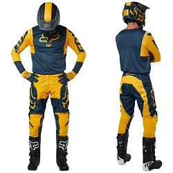 Fox Racing 180 Przm 2019 мотоштаны, желто-темно-синий