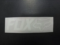 Fox наклейка плоттерная (10x3 см), белый