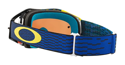 Oakley Crossbril Airbrake Equalizer Blue Yellow мотоочки, сине-оранжевая линза
