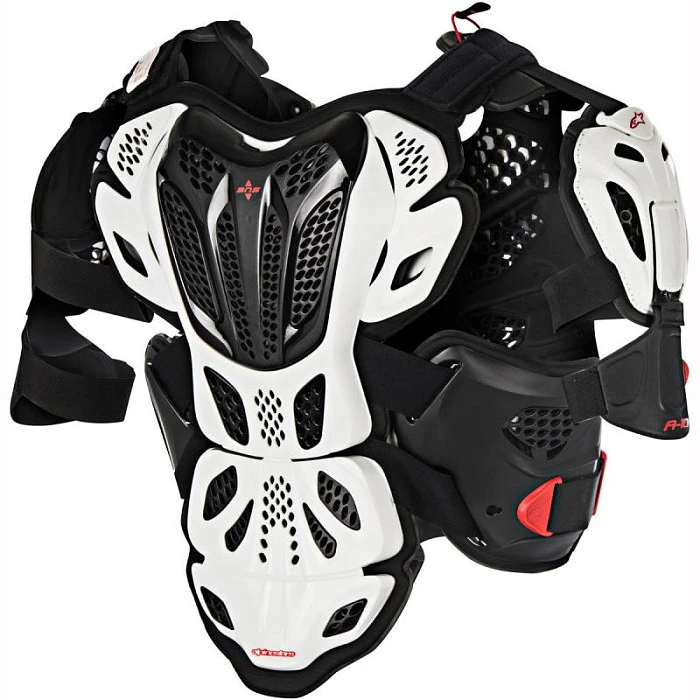 Alpinestars A-10 Full Chest Protector панцирь, бело-черный
