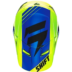 Козырек к шлему Shift V1 Assault Race, желто-синий