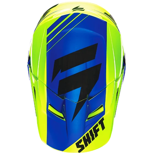Козырек к шлему Shift V1 Assault Race, желто-синий