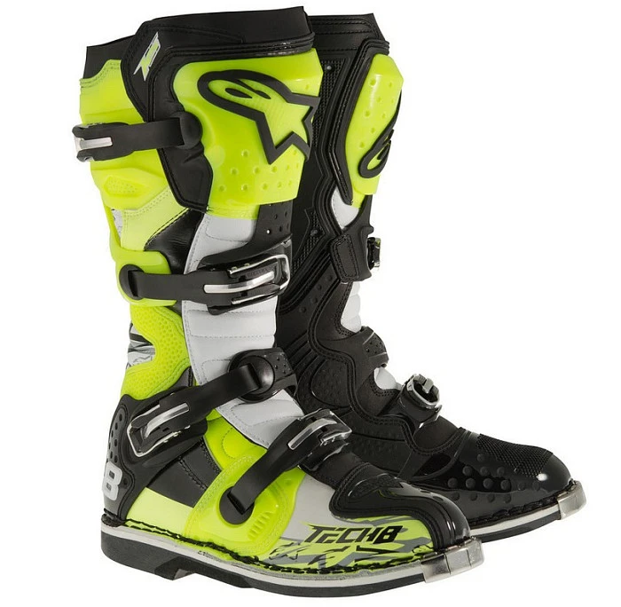 Alpinestars Tech 8 RS Vented мотоботы кроссовые, желто-черный