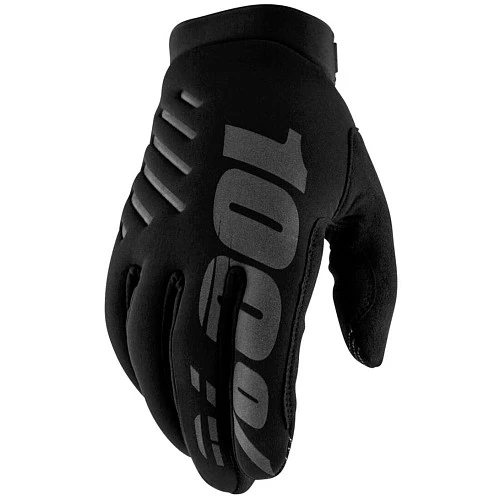 100% Brisker Youth Black мотоперчатки подростковые, черный