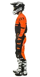 Fly Racing Kinetic K120 2020 комплект подростковый, оранжево-черный