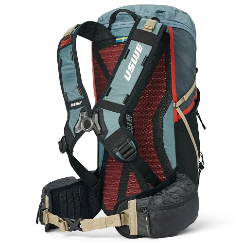 USWE Tracker 22L Daypack, S/M, Black/Blue рюкзак, черно-синий