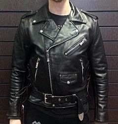 First M771BRT Косуха мужская кожаная, коричневый, XS-3XL