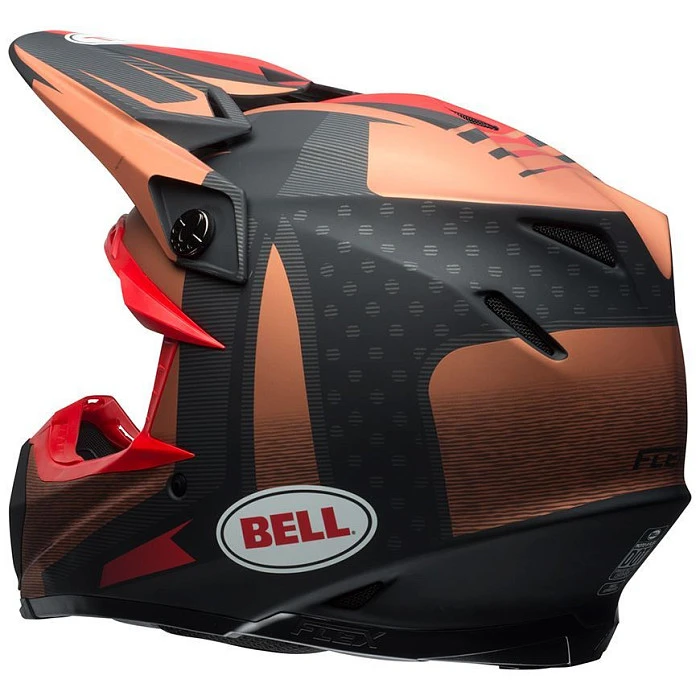 Bell Moto-9 Flex Matte Copper/Black Vice шлем кроссовый