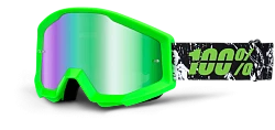 100% Strata Crafty Lime Mirror Green Lens мотоочки