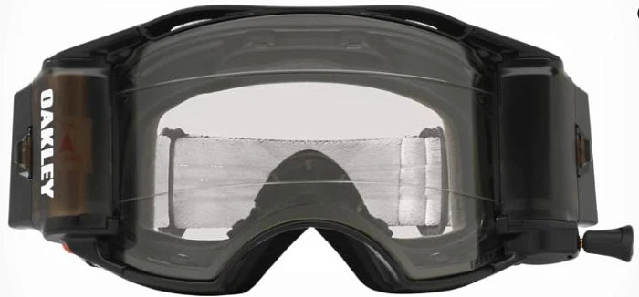 Oakley Airbrake (Roll-Off) Solid мотоочки черный, прозрачная линза (57-989)