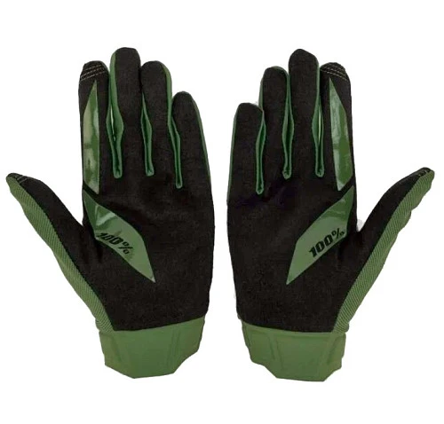 100% Ridecamp Army Green/Black мотоперчатки