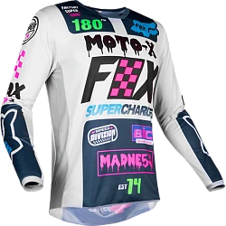 Fox Racing 180 Czar Youth 2019 джерси подростковая, сине-серый