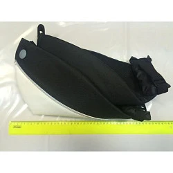 Мотокутюрье муфты на руль, черно-белый