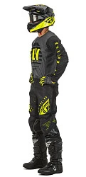 Fly Racing Kinetic K220 2020 комплект, серо-черно-салатовый