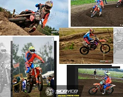 Scoyco Р048/T205 комплект кросс, сине-оранжевый