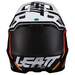 Leatt Kit Moto 9.5 Carbon V25 Black/White шлем кроссовый + Velocity 6.5 мотоочки