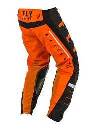 Fly Racing Kinetic K120 2020 мотоштаны подростковые, оранжево-черный