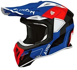Airoh Aviator Ace 2 Shield Blue/Red шлем внедорожный, сине-красный
