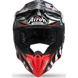 Airoh Twist Legend шлем внедорожный, черно-бело-красный