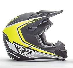 Fly Racing Kinetic Fullspeed 2017 шлем кроссовый, черно-желтый