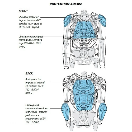 Leatt Body Protector 5.5 моточерепаха, белый