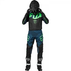 Fox Racing 360 PC мотоштаны, сине-черно-салатовый
