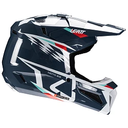 Leatt Kit Moto 3.5 V25 Blue шлем кроссовый + Vizion 3.5 мотоочки