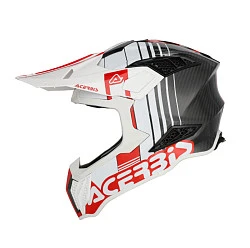 Acerbis Airstrike-C White/Red шлем внедорожный, бело-красный