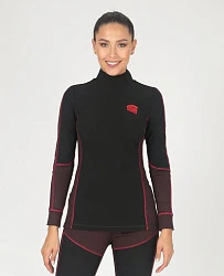 Hyperlook Siberia термобелье зимнее женское, джемпер, коричнево-черный