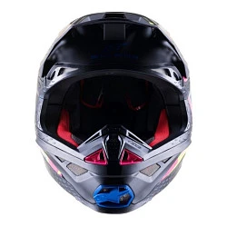 Alpinestars Supertech S-M8 Echo Black/Blue/Yellow шлем кроссовый