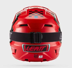 Leatt Kit Moto 3.5 Jr V27 Red шлем подростковый + Vizion 2.5s мотоочки, красный
