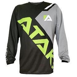 Ataki Impact джерси, черно-серо-салатовый