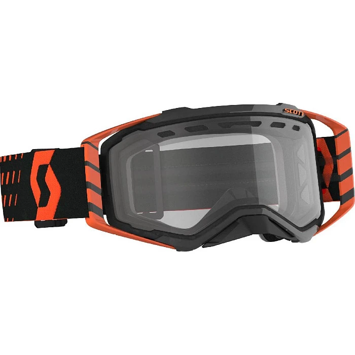 Scott Prospect Enduro Orange/Black Clear Lens мотоочки, двойная линза