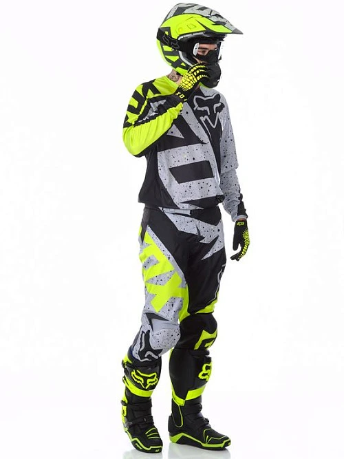Fox Racing 180 Nirv комплект, серо-желтый