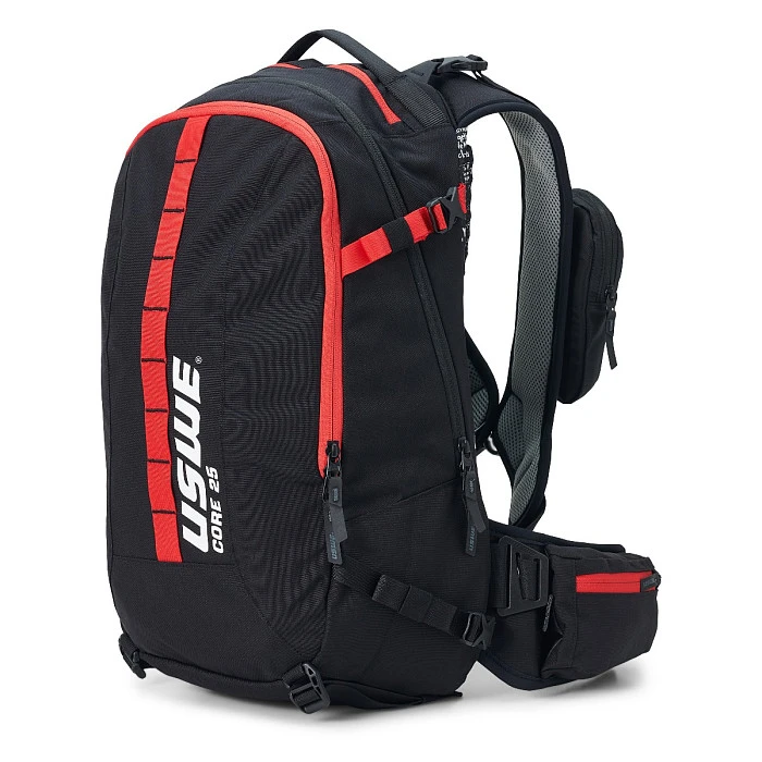USWE Core 25L Off-Road Daypack, Black/Red рюкзак, черно-красный