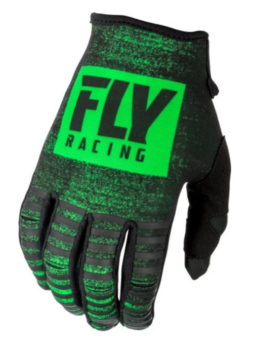 Fly Racing Kinetic Noiz мотоперчатки, черно-зеленый