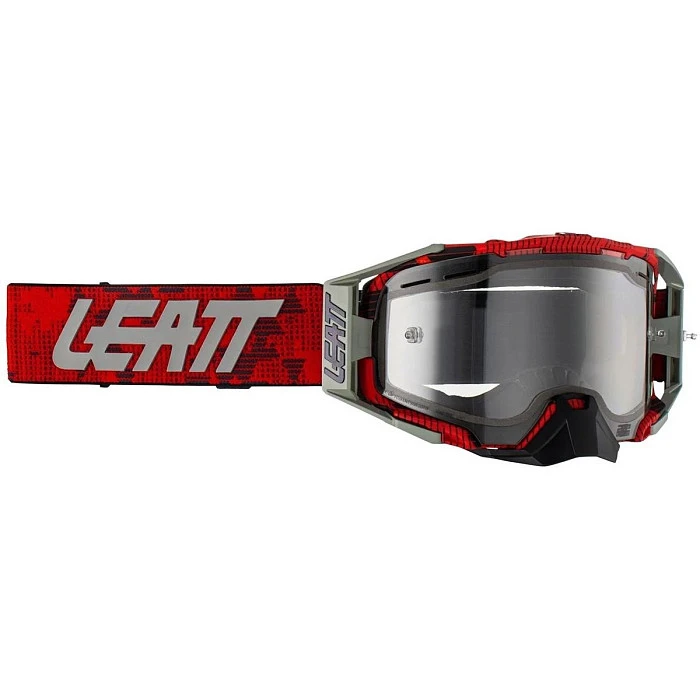 Leatt Velocity 6.5 Enduro JW22 Red Clear 83% мотоочки, двойная линза
