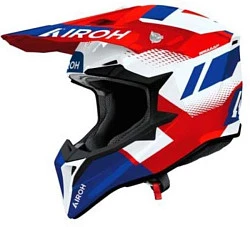 Airoh Wraaap Vision Red-Blue шлем внедорожный, красно-синий