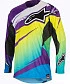 Alpinestars Techstar Venom джерси, зелено-сине-бордовый