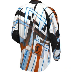 Scott 350 Hyper Kids джерси детская, бело-оранжевый