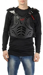 Fly Racing Convertible 2 панцирь с плечами, черный глянцевый