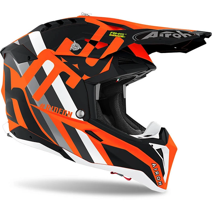Airoh Aviator 3 Rainbow Orange Matt шлем внедорожный, оранжевый матовый